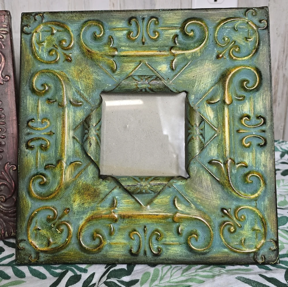 Picture Frame Set of 3 Metal Easel Wall Decor Table Decor